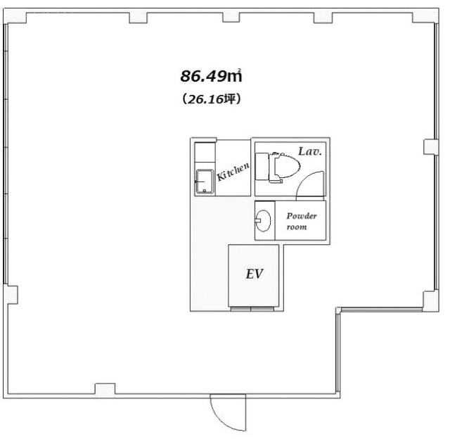 アビエス代々木2F 間取り図
