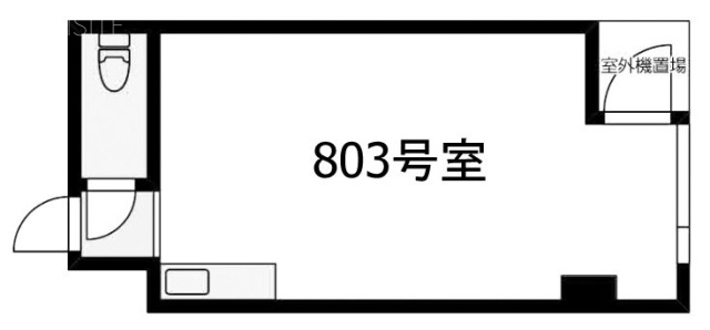 渋谷道玄坂プラザ仁科屋ビル803 間取り図