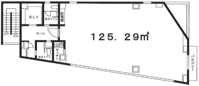合建東京ビル6F 間取り図