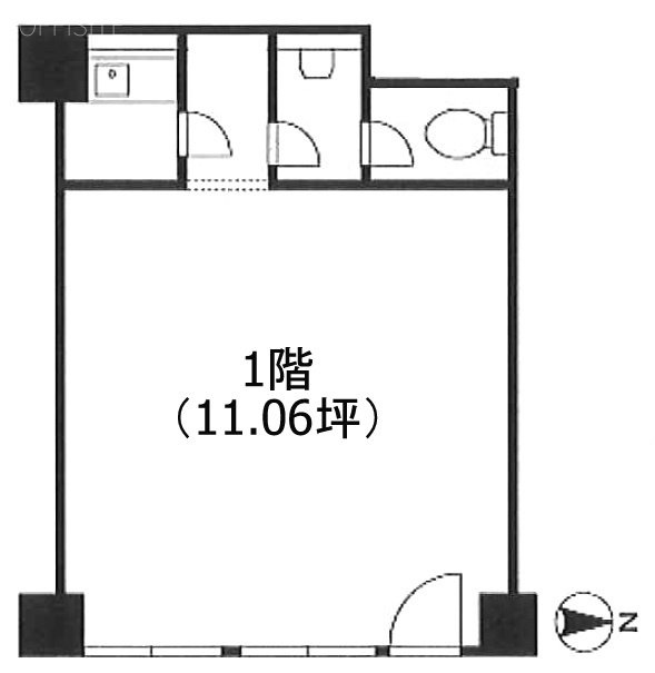 レジデンス若松1F 間取り図