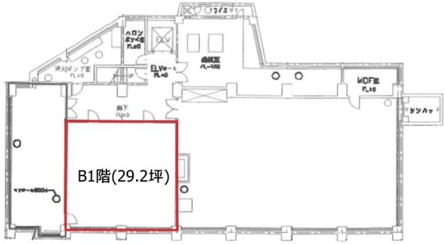 いちご東池袋三丁目ビルB1F 間取り図