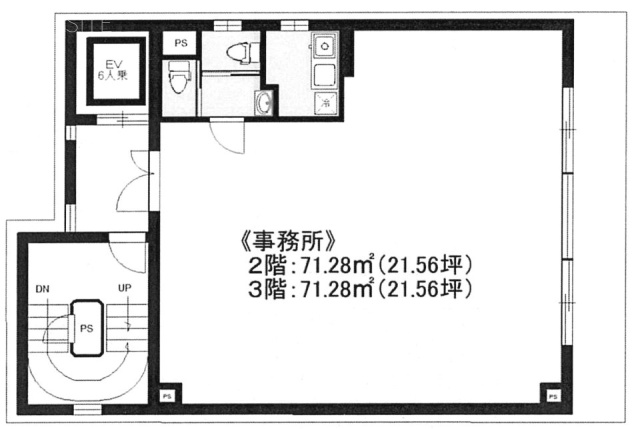 wakabaビル3F 間取り図