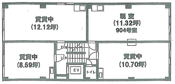 日本橋ビル904 間取り図
