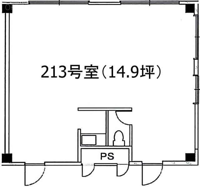 アサヒヒルズ213 間取り図