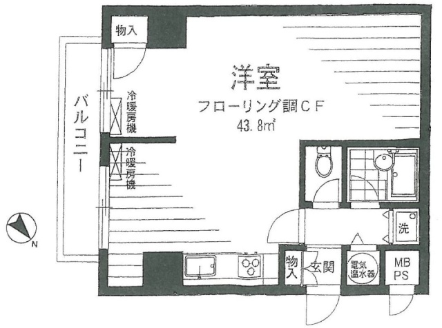 三田富洋ハイツ110 間取り図