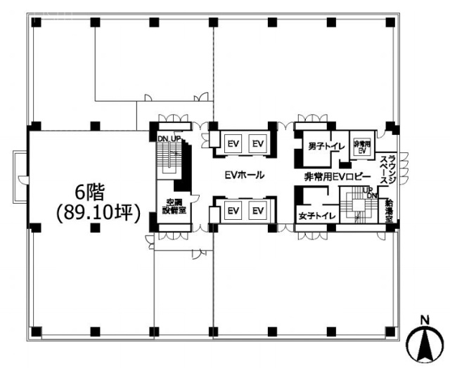 パシフィックマークス横浜イースト6F 間取り図