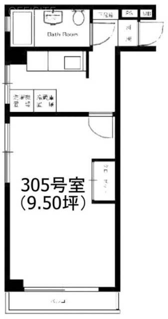 ニューカーサ麻布305 間取り図