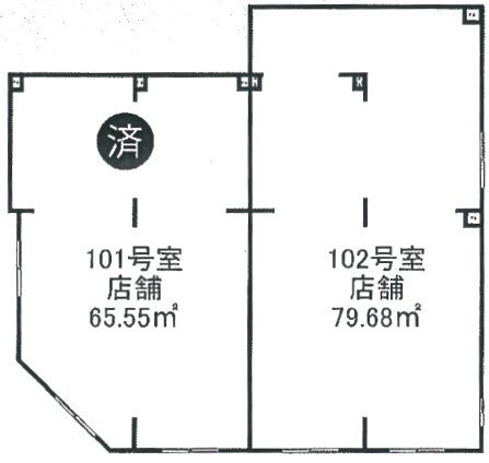 ウェルスクエアイズム千駄ヶ谷102 間取り図