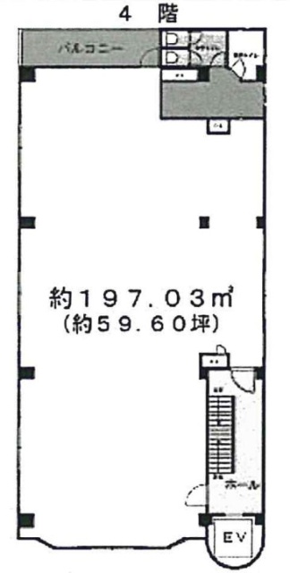 エイケイビル4F 間取り図