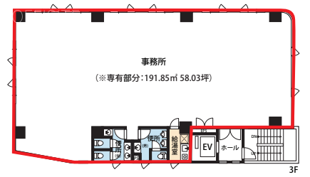 BICS(ビックス)ビル3F 間取り図
