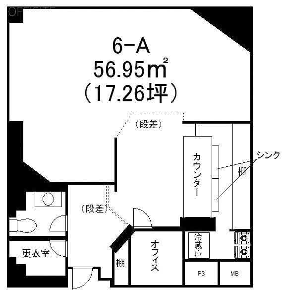 新宿Lee3ビルA 間取り図