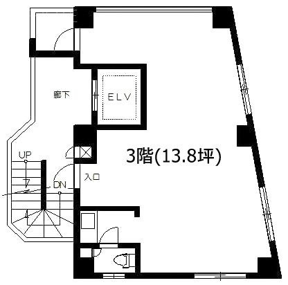 五十嵐ビル3F 間取り図