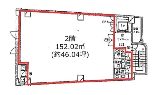 恵比寿オークビレッジビル2F 間取り図