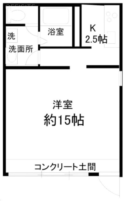 カタスミ深川亀久101 間取り図