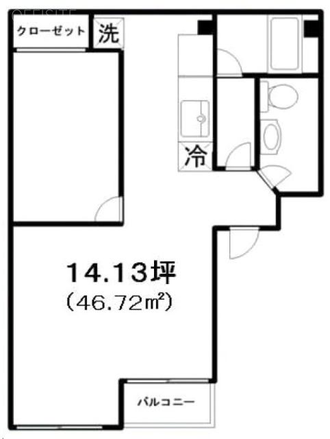 喜楽ビル205 間取り図