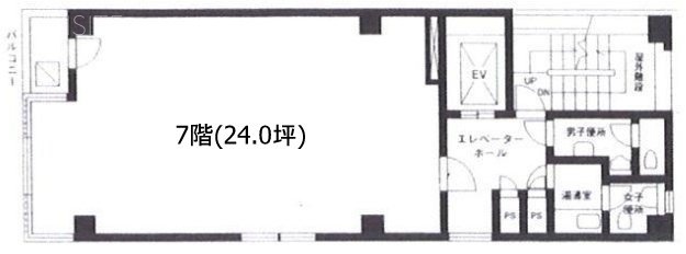 露月町ビル7F 間取り図