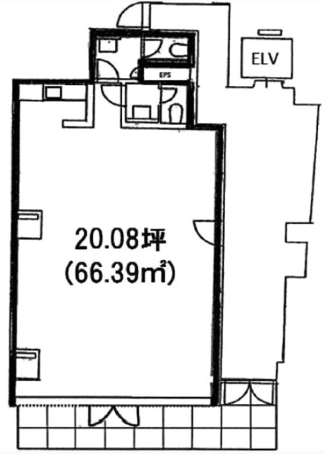 新宿スリーケービル1F 間取り図