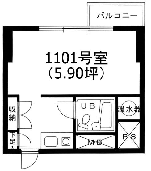 ライオンズプラザ恵比寿1101 間取り図