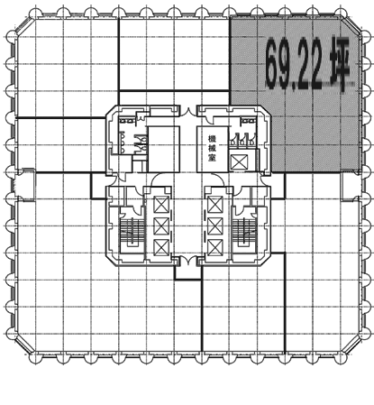 横浜天理ビル21F 間取り図