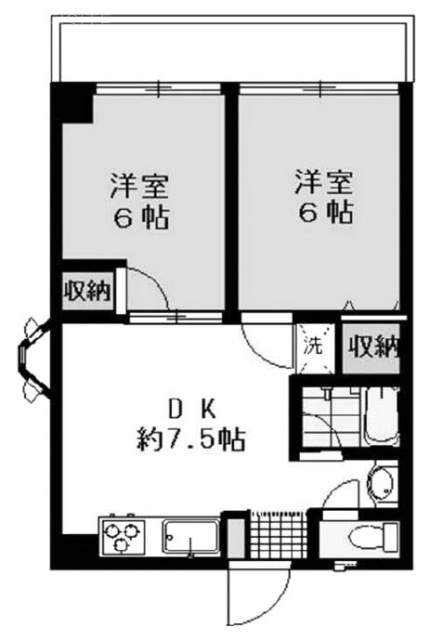 アーデル蒲田805 間取り図