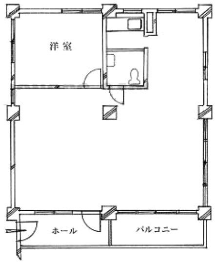 赤坂ハイツビル5F 間取り図