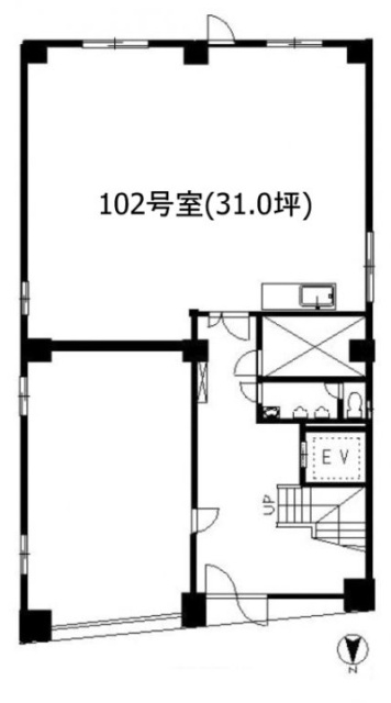 TAS+NAKANOビル102 間取り図