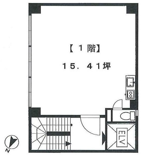 GC茅場町ビル1F 間取り図