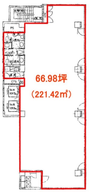 Daiwa築地ビル6F 間取り図