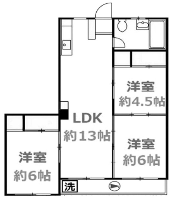 オークビル405 間取り図