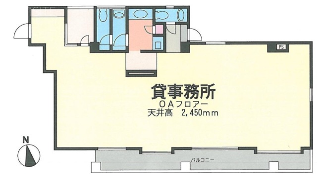 西新宿ワイビル4F 間取り図