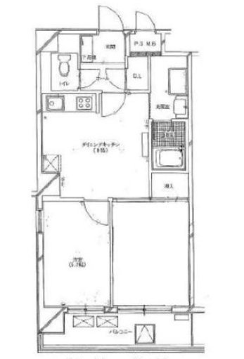 パレ・ウルー603 間取り図