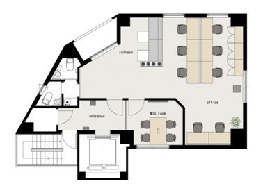 BizNest八丁堀4F 間取り図