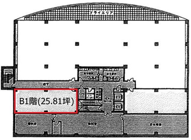 高田馬場TSビルB1F 間取り図