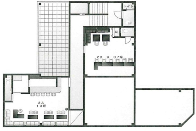 長谷第二ビルA 間取り図