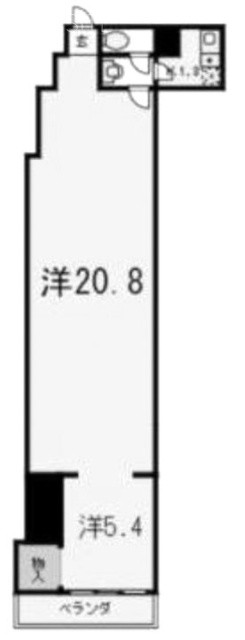 第三長門ビル202 間取り図