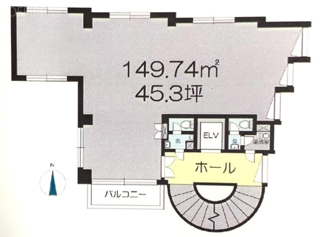 CADビル4F 間取り図