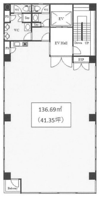 柏芳ビル2号館4F 間取り図