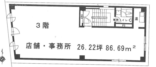 横島第2ビル3F 間取り図