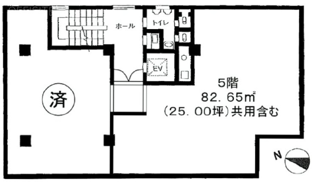 三辰工業ビル5F 間取り図