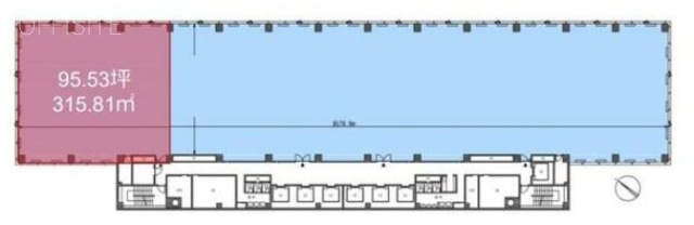 新田町ビル6F 間取り図