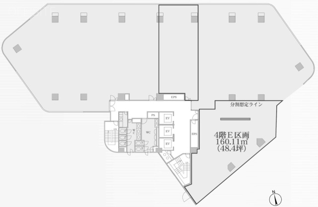 大塚トーセイビルⅡE 間取り図