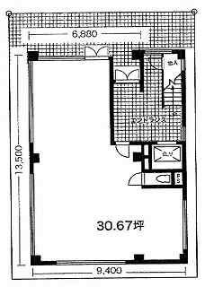宇田川名畑ビル1F 間取り図