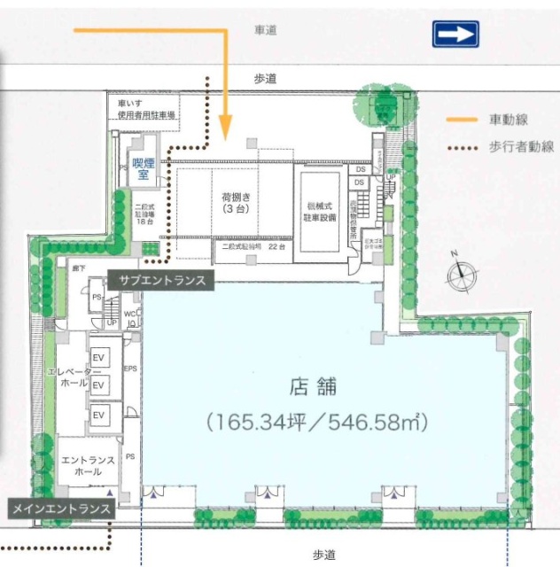 ヒューリック虎ノ門ビル1F 間取り図