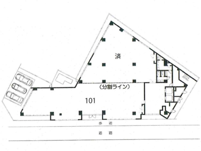 田端フクダビル1F 間取り図