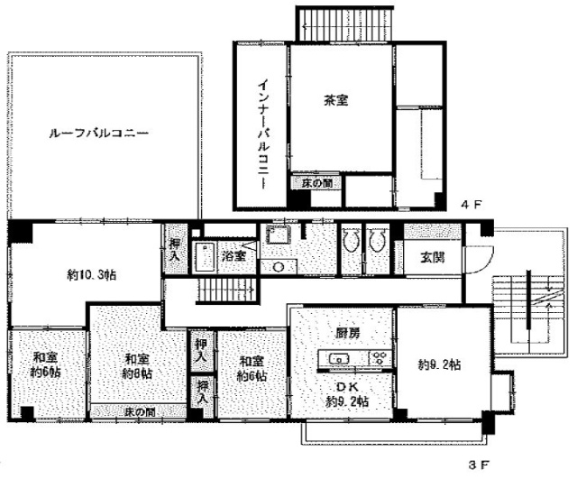 司ビル2F 間取り図