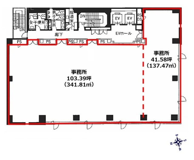 いちご大森ビルB 間取り図