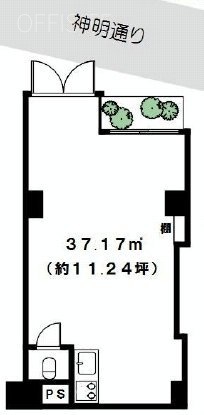 ライオンズマンション西荻南ビル103 間取り図