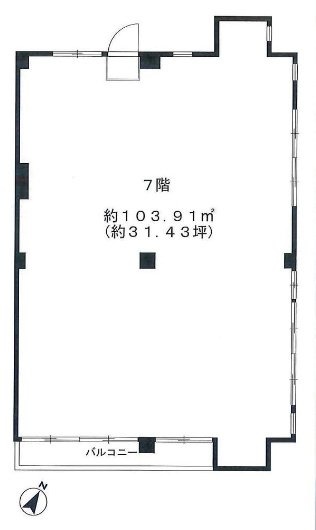 恵比寿フラワーマンション7F 間取り図
