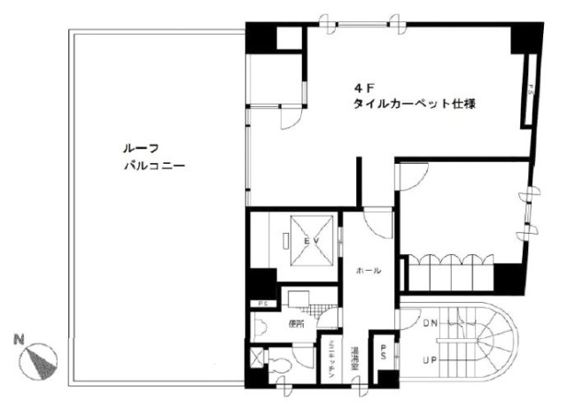 長谷部ビル4F 間取り図