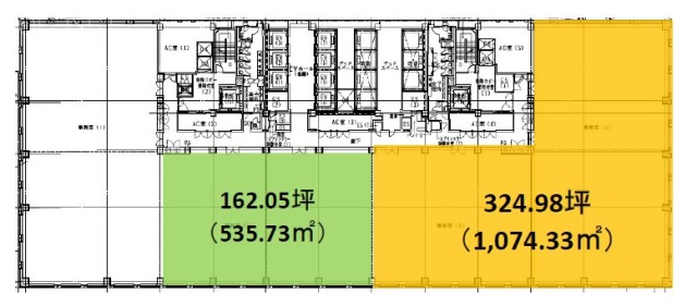 ダイバーシティ東京オフィスタワー7F 間取り図